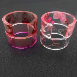 Molde de silicona brazalete abierto 9x2x3.5cm