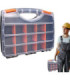 Caja organizador con manija 15 compartimientos