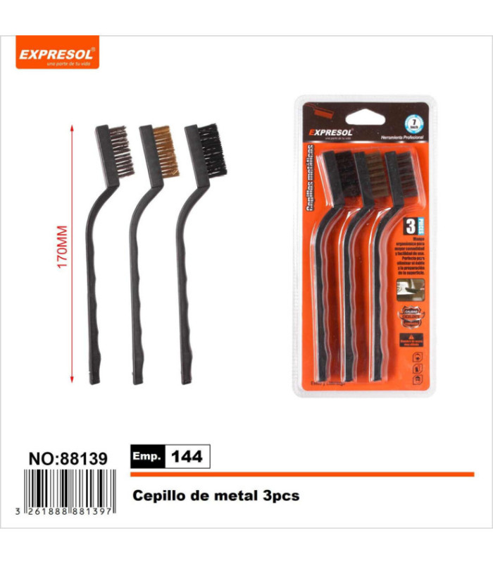 Cepillo de metal 3pc EXPRESOL