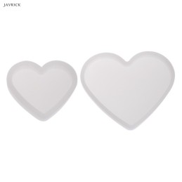 Molde de silicona corazon 2pc 11x9cm - 6x5cm