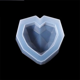 Molde de silicona corazon 90x20mm