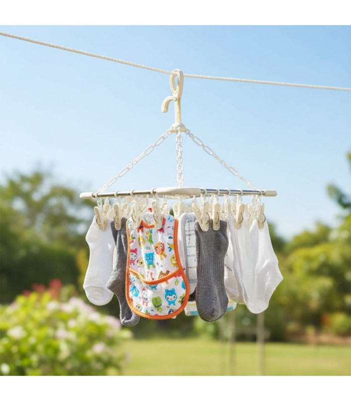 TENDEDERO DE METAL CUADRADO 14PINZA