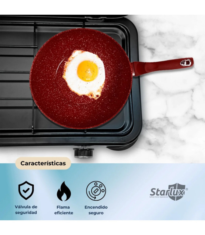 COCINA A GAS 3HORNALLAS STARLUK