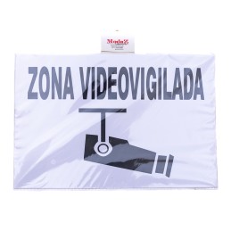 Cartel ZONA VIDEO VIGILADA 20x30CM