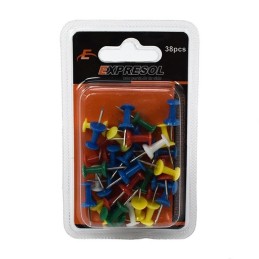 Paquete de pinche cabeza plastica 38pc EXPRESOL