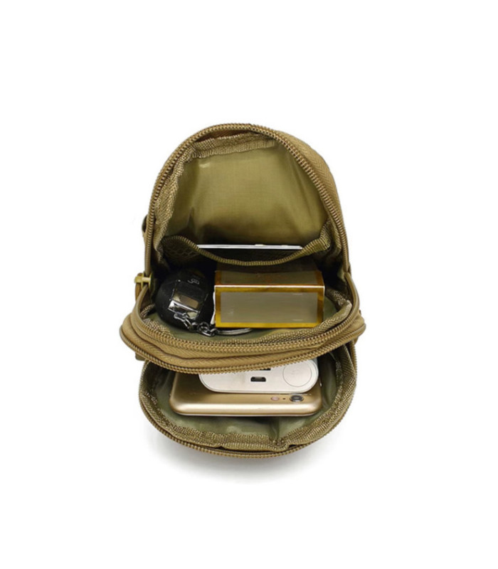 BOLSO TACTICO VERTICAL MARRON P/CINTURON