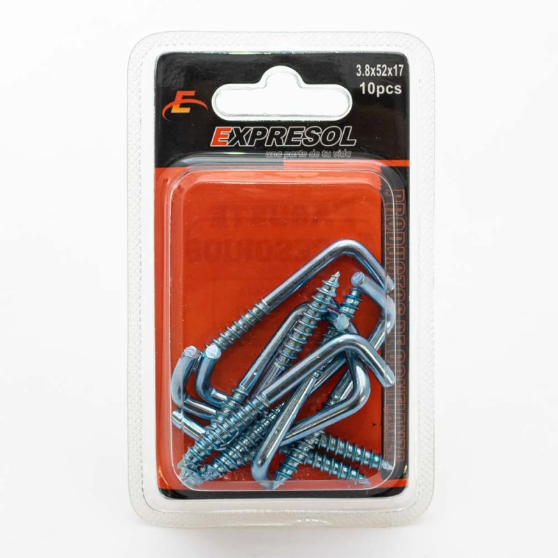 Paquete de tornillo gancho recto EXPRESOL