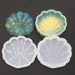 Molde de silicona shell con tapa 13x13cm