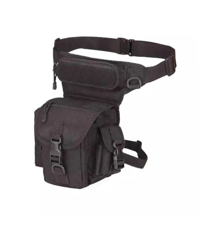 MUSLERA TACTICO NEGRO 30x17CM