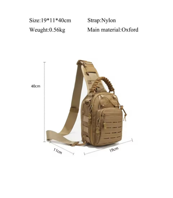 BANDOLERA TACTICO VERDE 47x17CM