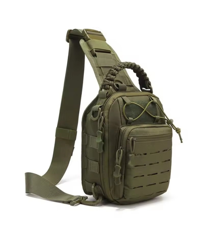 BANDOLERA TACTICO VERDE MILITAR 40x17CM