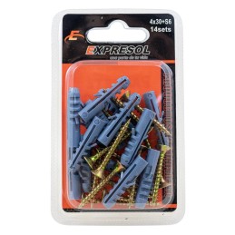 Paquete de tarugo y tornillo 4x30 EXPRESOL