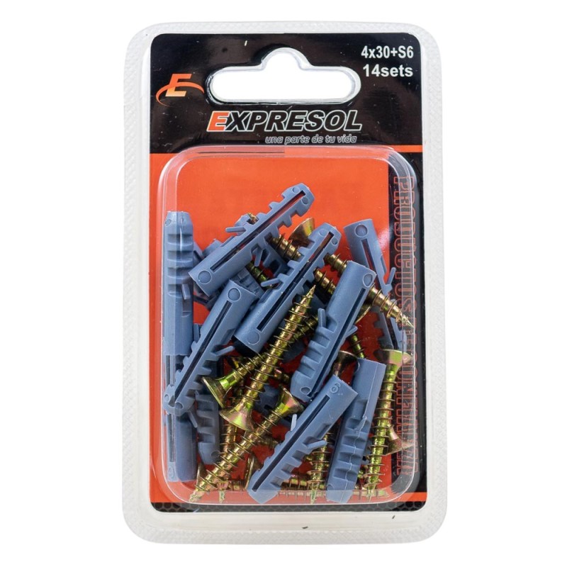 Paquete de tarugo y tornillo 4x30 EXPRESOL