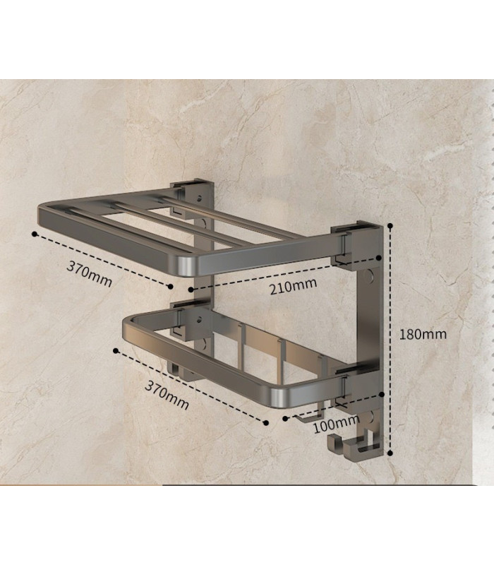 REPISA COLGADOR CON GANCHO 35x39CM