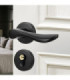 CERRADURA MANGO CURVO NEGRO