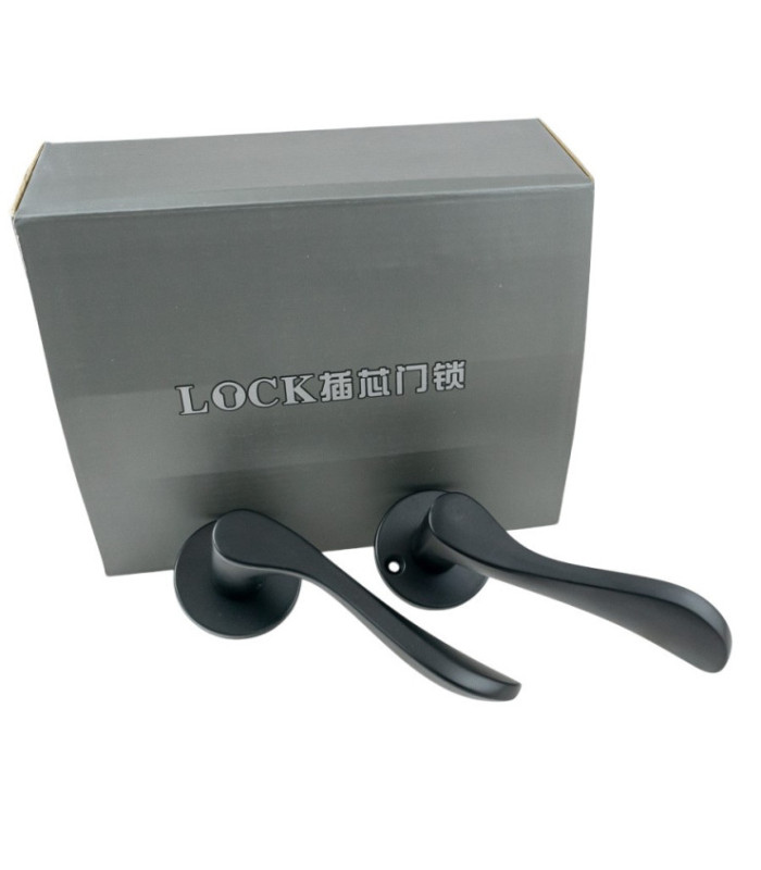 CERRADURA MANGO CURVO NEGRO