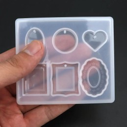 Molde de silicona colgantes 6 diseños