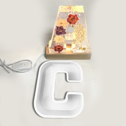 Molde de silicona letra C 165x125x20mm