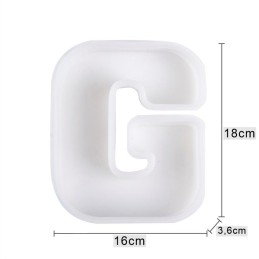 Molde de silicona letra G 166x140x20mm