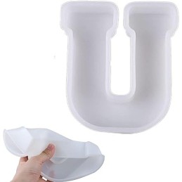 Molde de silicona letra U 170x130x20mm