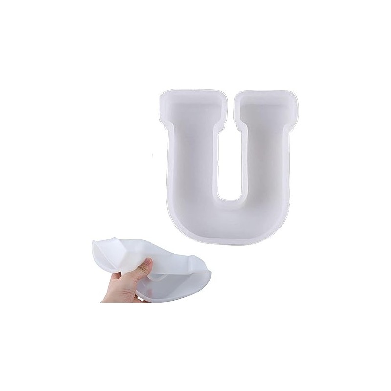 Molde de silicona letra U 170x130x20mm
