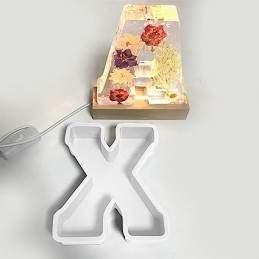 Molde de silicona letra X 167x135x20mm