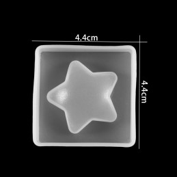 Molde de silicona estrella 3D 3.5cm