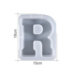 Molde de silicona letra R 170x140x20mm