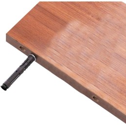 Perno con tarugo 10x100mm para repisa flotante