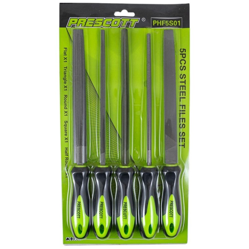 JUEGO DE LIMA ACERO 5PC PRESCOTT
