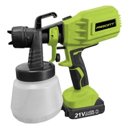 EQUIPO DE PINTAR A BATERIA 21V 900ML PRESCOTT