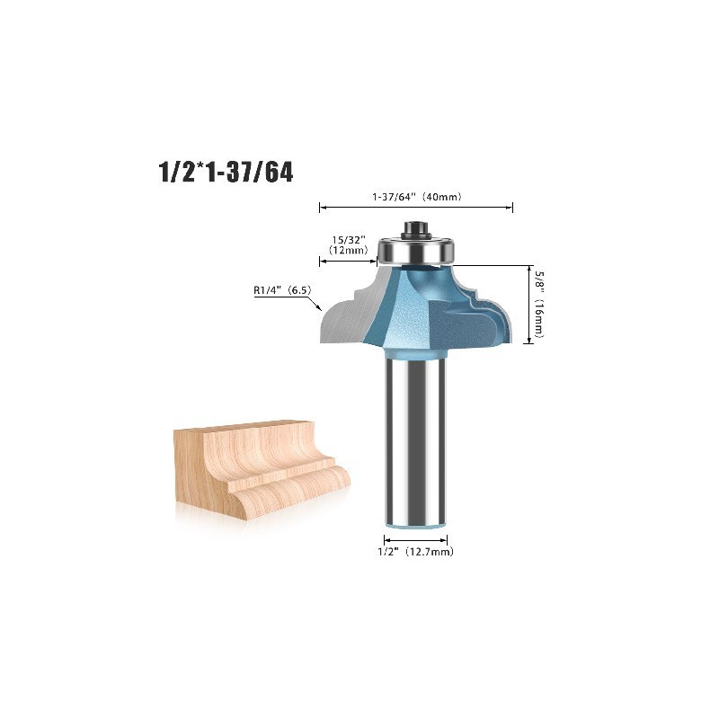 Fresa para moldura v1/2 40mm