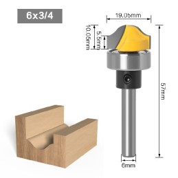 Fresa moldura v6mm 10x19mm