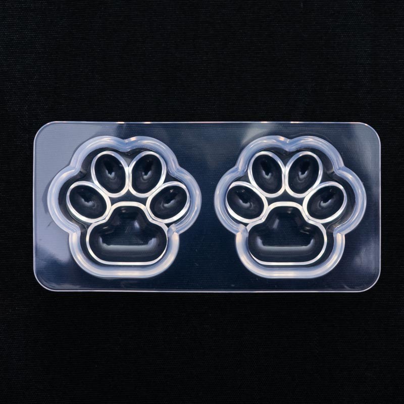 Molde de silicona palma de gato con brillo 76x37x1