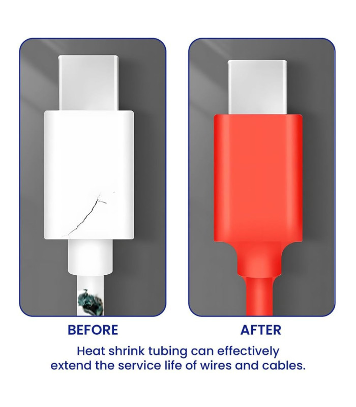 SET DE TUBOS TERMOCONTRAIBLES 580PC