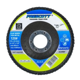 DISCO FLAP G120 115x22.2MM PRESCOTT