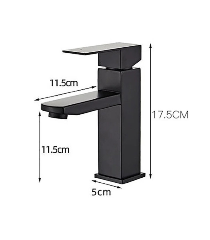 GRIFO MONOCOMANDO NEGRO W-27