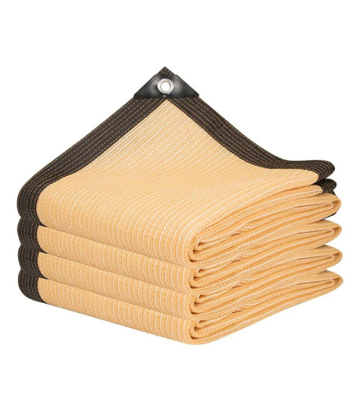 MALLA MEDIA SOMBRA 6x6MT CON BORDE Y AGUJERO