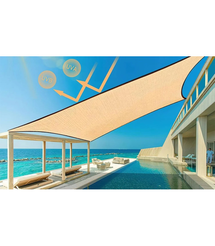 MALLA MEDIA SOMBRA 6x6MT CON BORDE Y AGUJERO