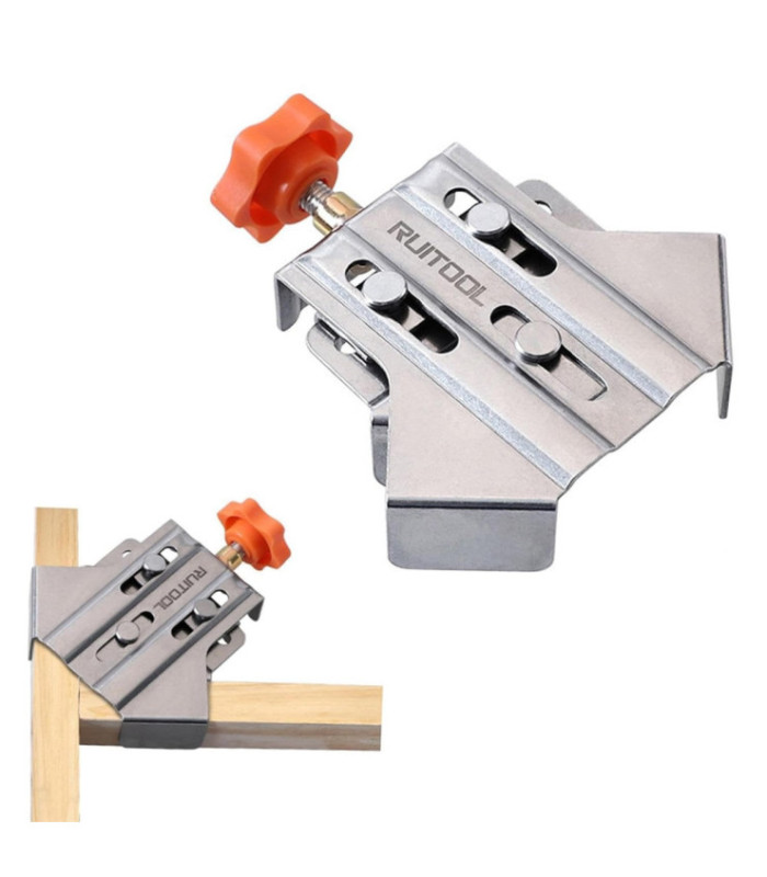 SOPORTE CLIP ANGULO 90 INOX RUITOOL ABIERTO