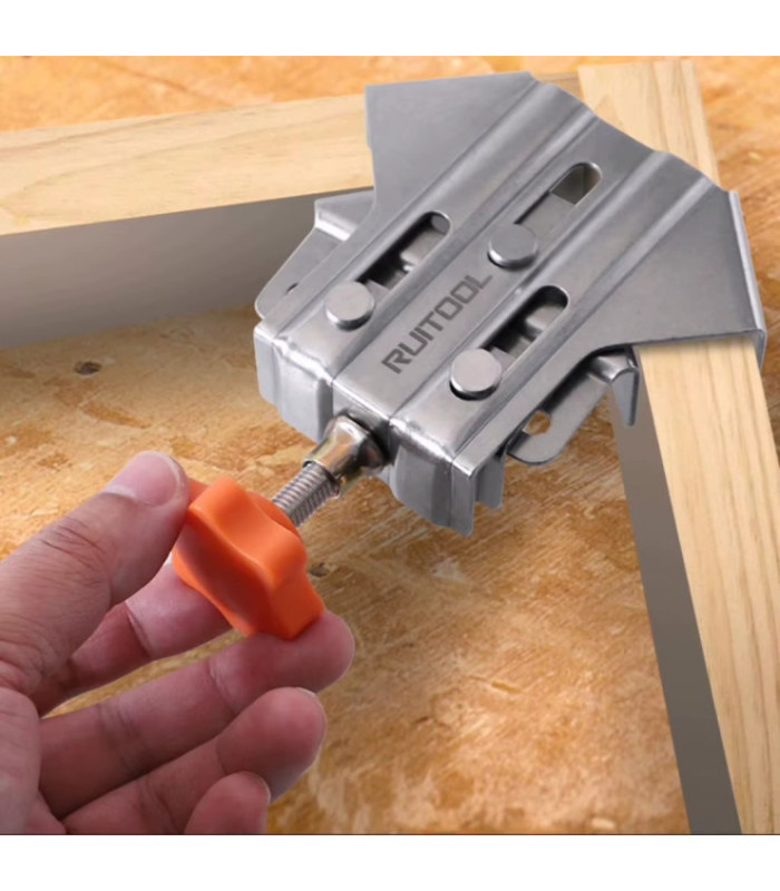 SOPORTE CLIP ANGULO 90 INOX RUITOOL ABIERTO