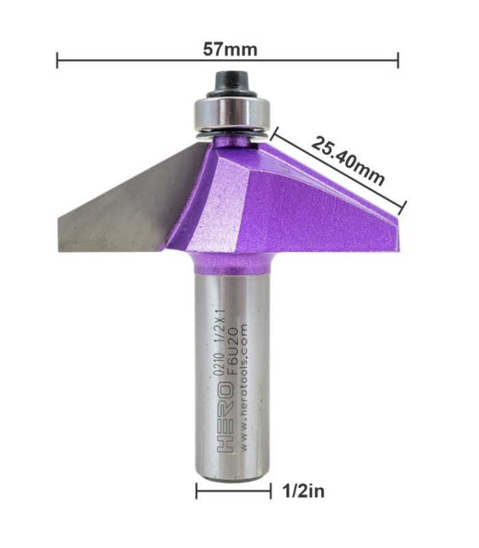 Fresa HERO tipo 30° 1/2x1 