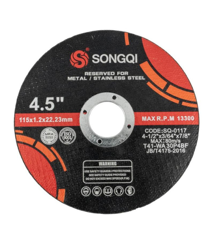 DISCO DE CORTE METAL 115x1.2x22.23MM