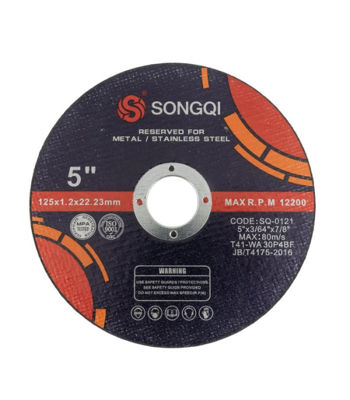 DISCO DE CORTE METAL 125x1.2x22.23MM