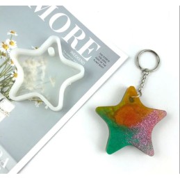 Molde de silicona colgante estrella 5.7x7x1cm