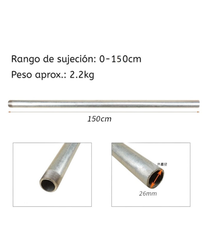 TUBO GALV 3/4 1.5MT P/PRENSA