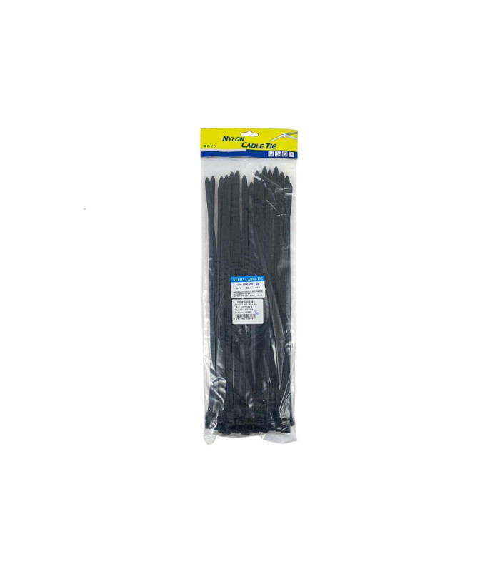 PRECINTO 10x400MM 50PC NEGRO
