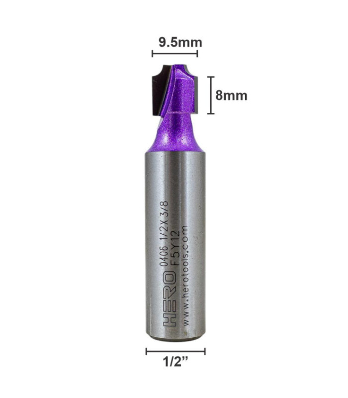 Fresa HERO canal 1/2x3/8 