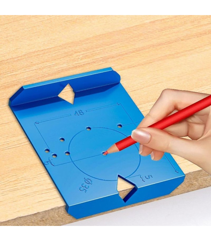 PLANTILLA DE GUIA PARA PERFORACION DE BISAGRA GOLP