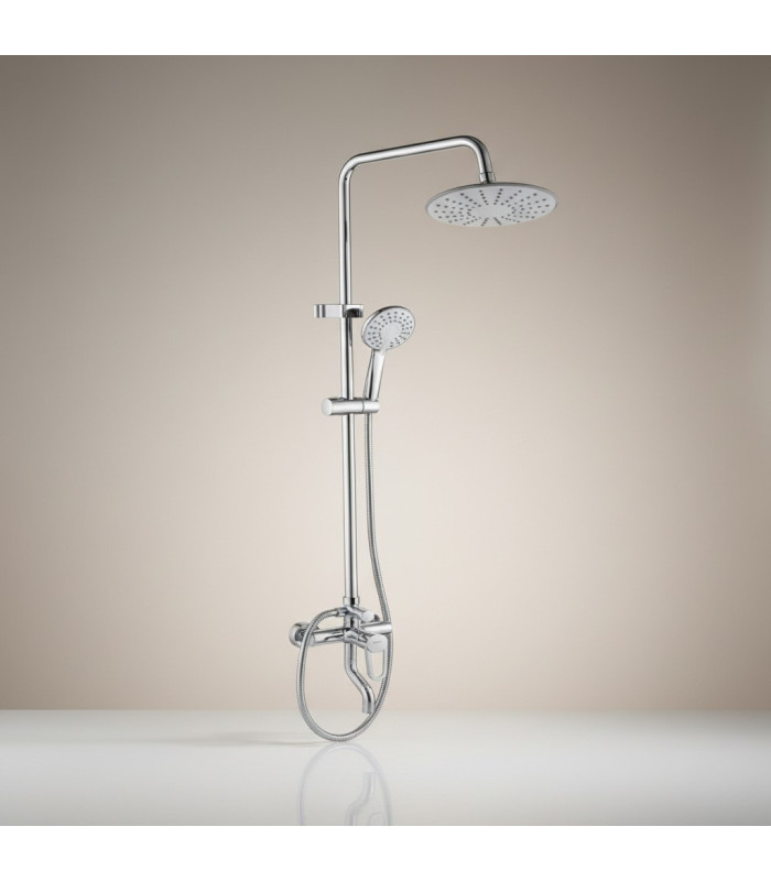 SET DE DUCHA COLUMNA CROMADO MONOCOMANDO